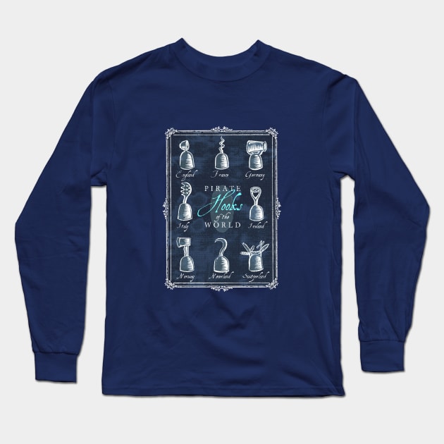 Pirate Hooks of the World Long Sleeve T-Shirt by nathanshields